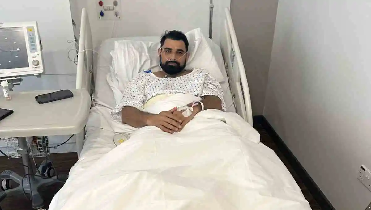 Mohammed Shami surgery in UKMohammed Shami (Photo courtesy - Shami's X post)