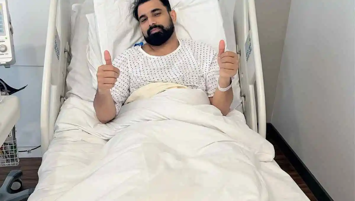 Mohammed Shami surgery in UKMohammed Shami (Photo courtesy - Shami's X post)