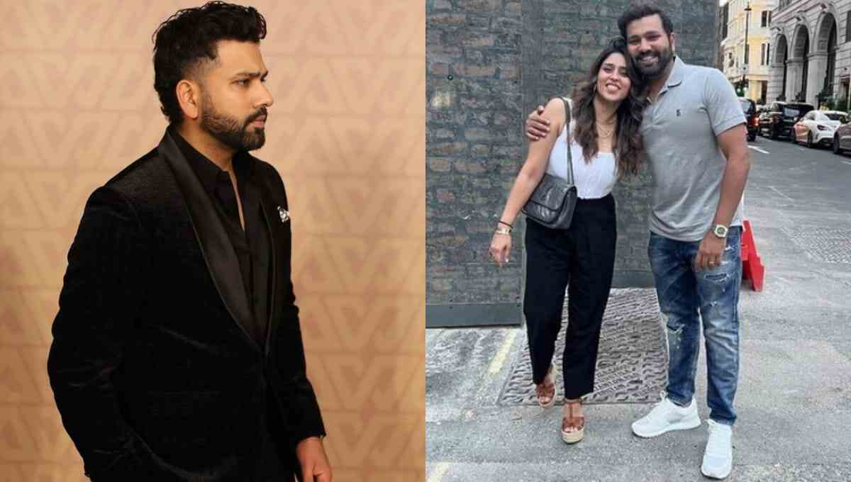 Rohit Sharma and his wife 